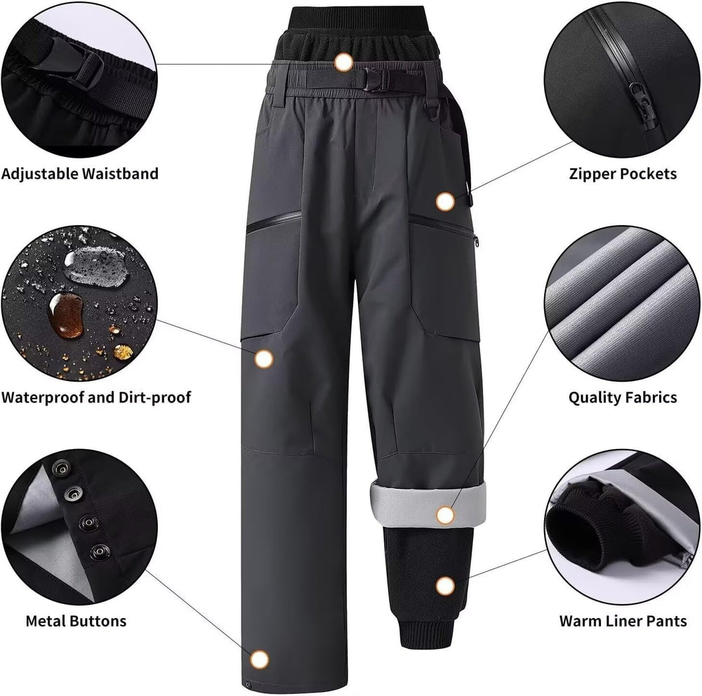 JOMLUN hiking pants secure pockets store essentials on active adventures.