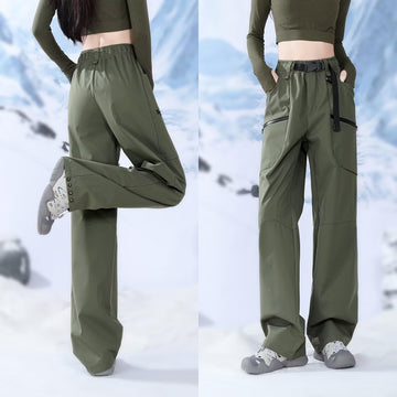 JOMLUN green 3-in-1 hiking pants ready for versatile winter trekking