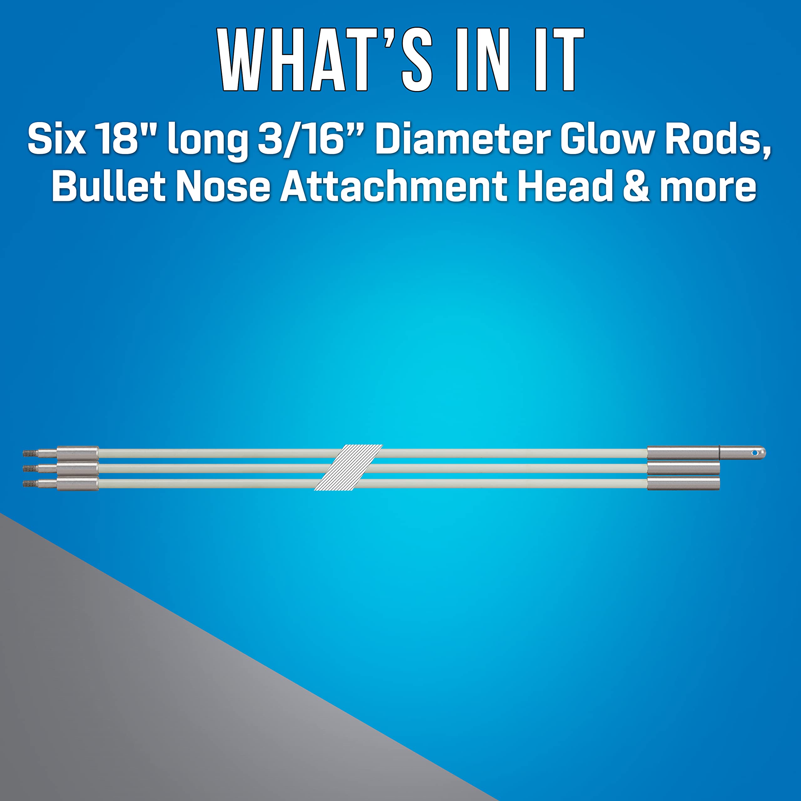 RDG-9 extended to nine feet for hard-to-reach routing by Jonard Tools.