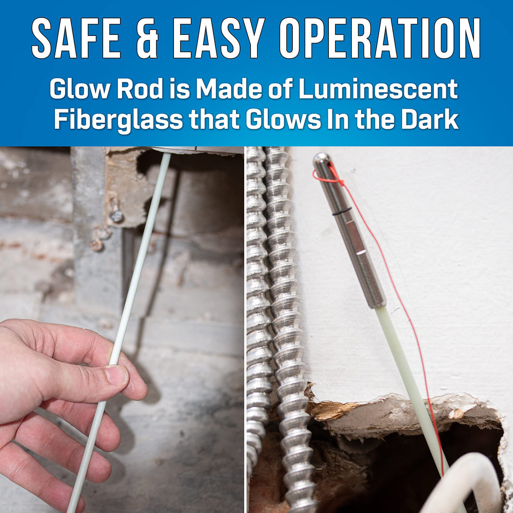 RDG-9 glow rods flexible and splinter-free for easy maneuvering by Jonard Tools.