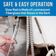 RDG-9 glow rods flexible and splinter-free for easy maneuvering by Jonard Tools.