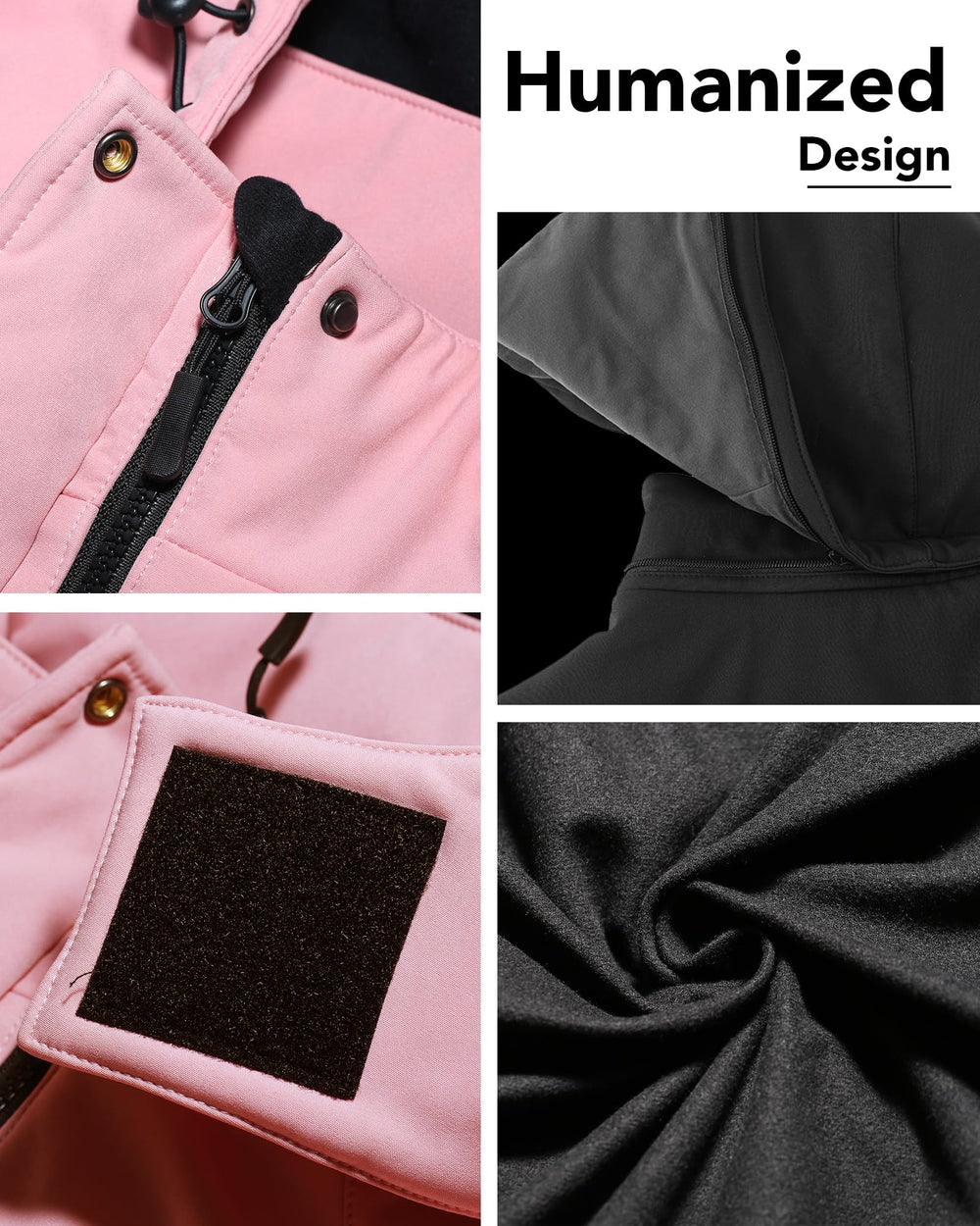 Joohoo heated jacket shown ready for machine washing with battery removal.