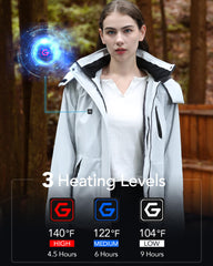 joohoo heated jacket heating pockets keep hands warm on chilly days.