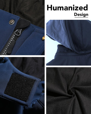 Joohoo heated jacket machine washable design simplifies post-activity care.