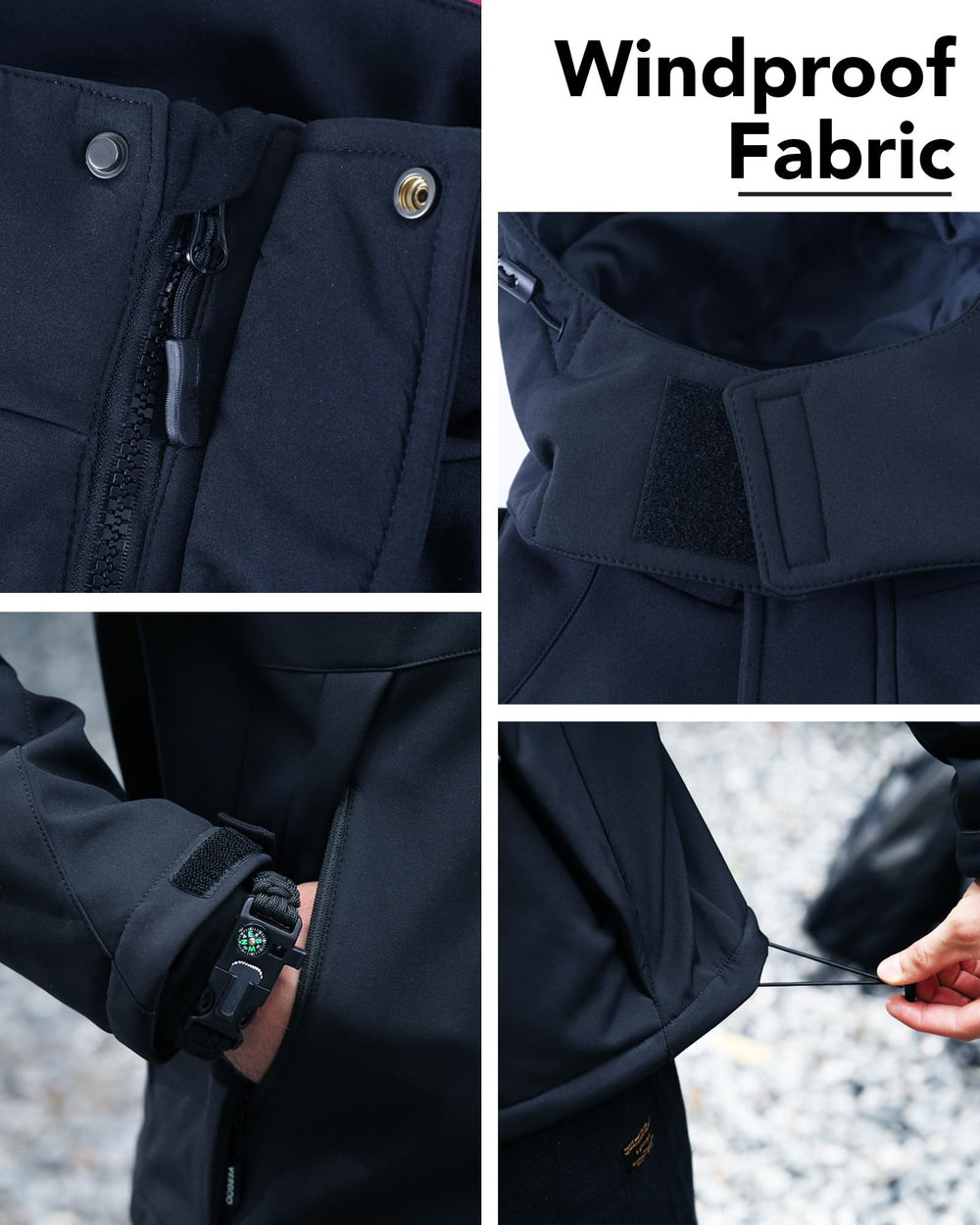 Joohoo heated jacket soft fleece lining delivers comfortable all-day wear.