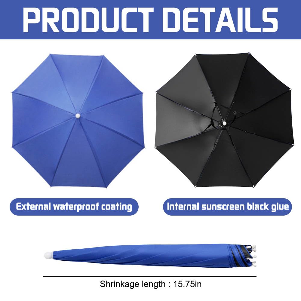 JOONOR umbrella hat lightweight and foldable for easy outdoor use