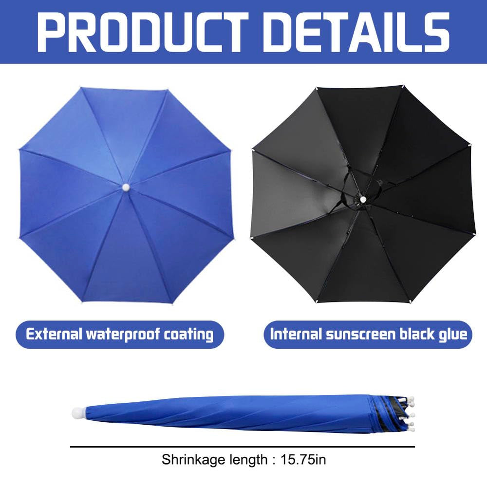 JOONOR umbrella hat lightweight and foldable for easy outdoor use
