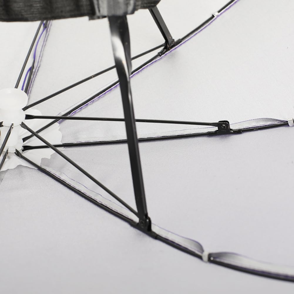 JOONOR umbrella hat pack 2 elastic headband adjusts for a comfortable fit.