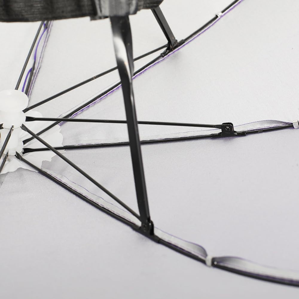 JOONOR umbrella hat pack 2 elastic headband adjusts for a comfortable fit.