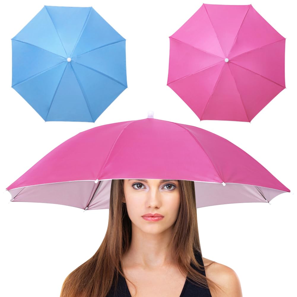 JOONOR umbrella hat pack 2 folded for compact carry and hands-free protection.