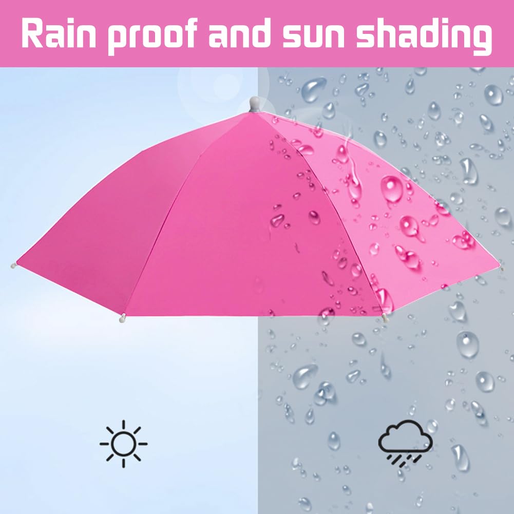JOONOR umbrella hat pack 2 in outdoor use shielding you during gardening or fishing.