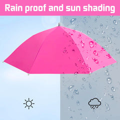 JOONOR umbrella hat pack 2 in outdoor use shielding you during gardening or fishing.