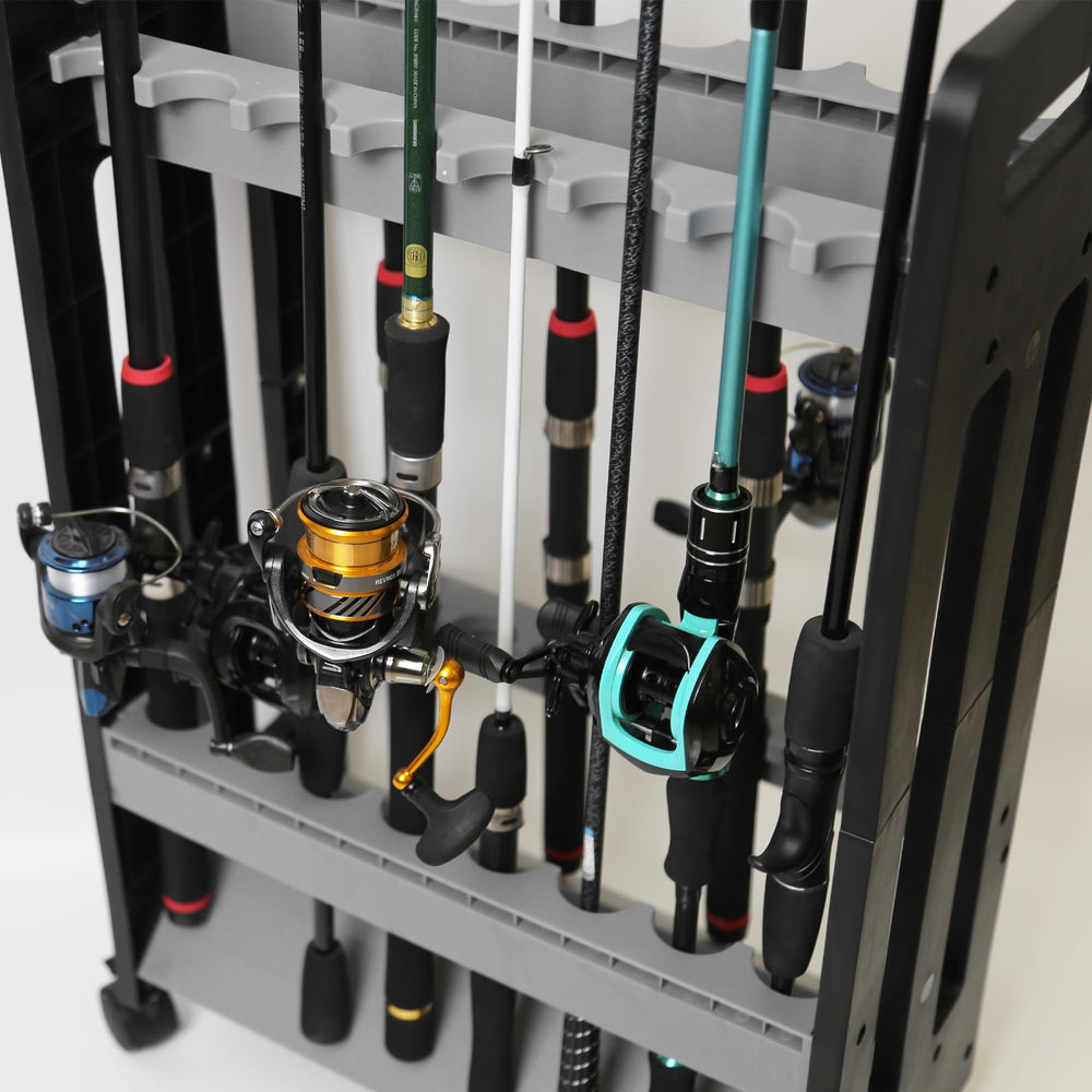Gift-ready fishing rod rack suitable for men