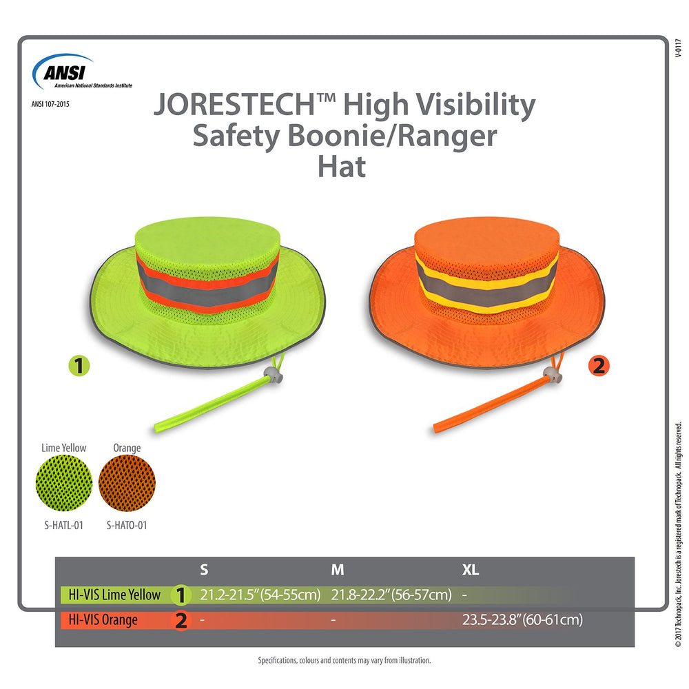 JORESTECH Safety Boonie Hat bright orange color boosts outdoor visibility