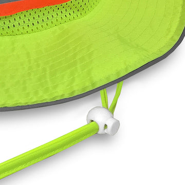 JORESTECH Safety Boonie Hat in lime-yellow enhances outdoor visibility