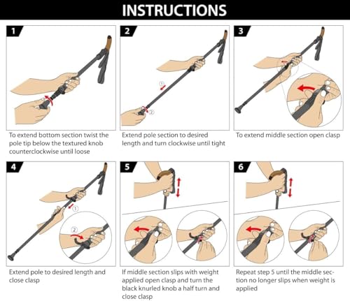Jornada Ultralight Poles adjustable height for versatile terrain hiking.