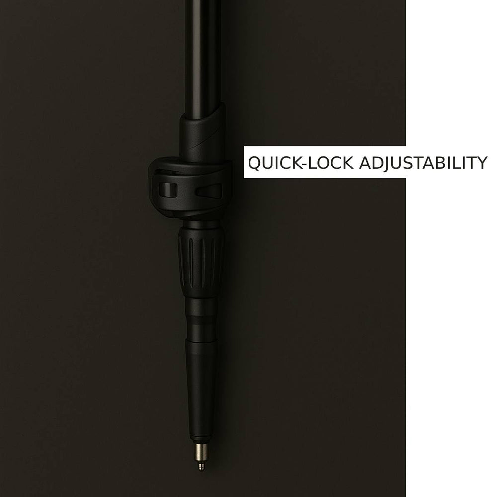 Jornada Ultralight Poles all-terrain tips for varied surfaces.
