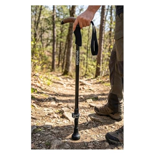 Jornada Ultralight Poles ergonomic cork handle for comfortable grip.