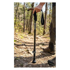 Jornada Ultralight Poles ergonomic cork handle for comfortable grip.