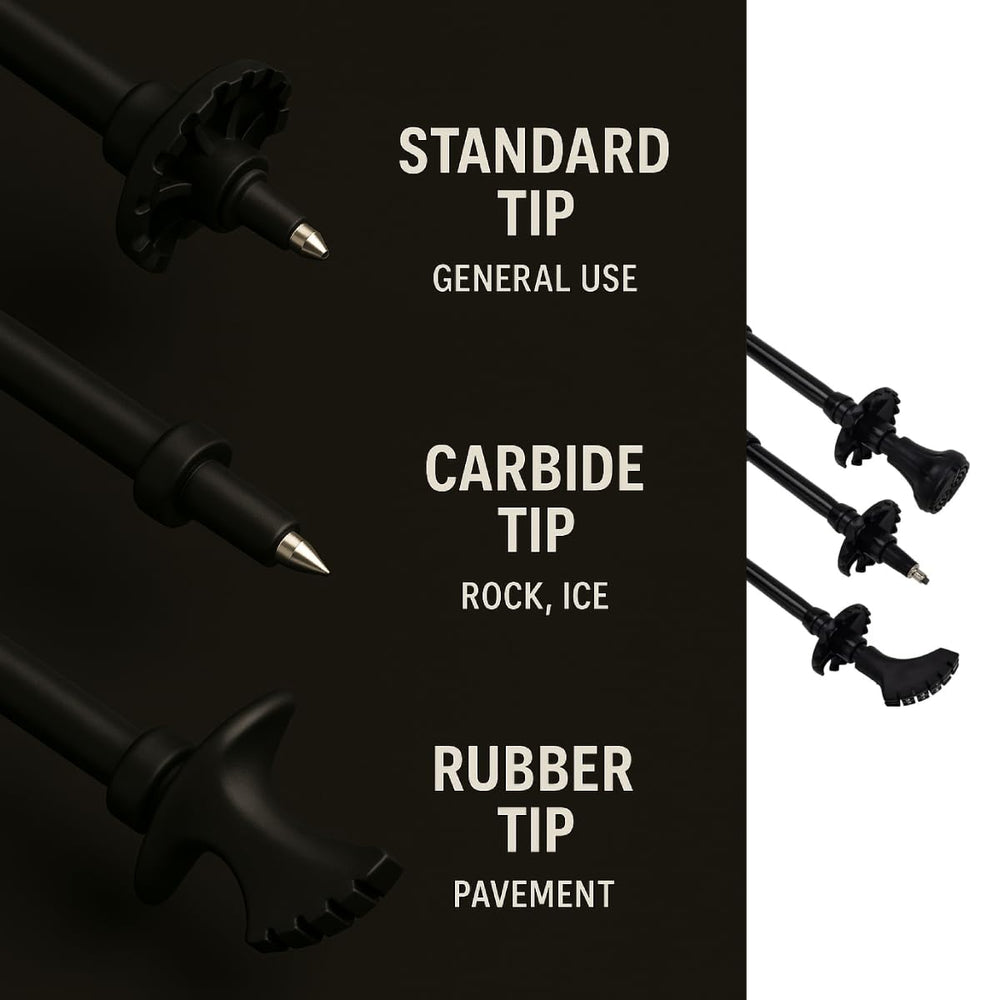 Jornada Ultralight Poles travel backpack-ready design for packing.