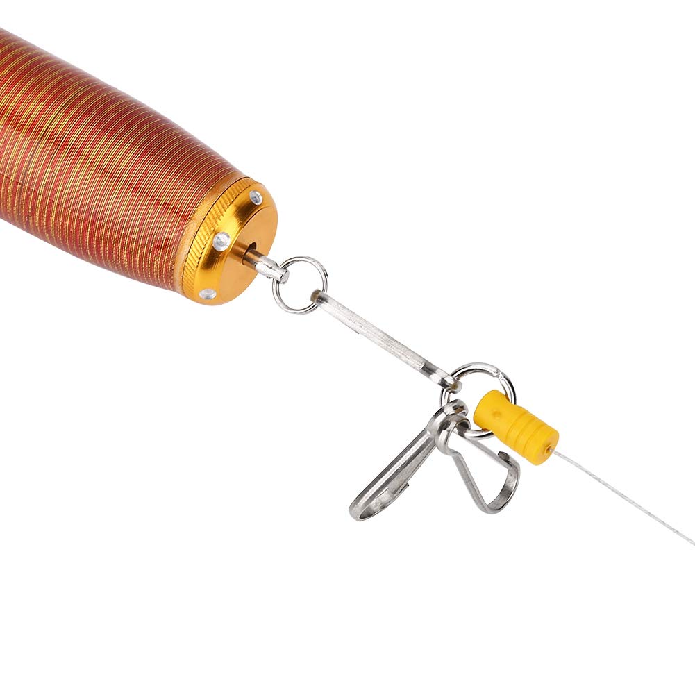 JOROBURO fishing reel key chain in use on belt or bag