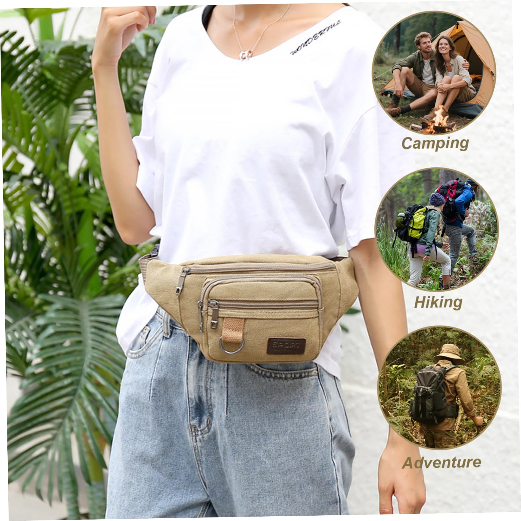 Jorzer adjustable strap for comfortable waist or crossbody wear.