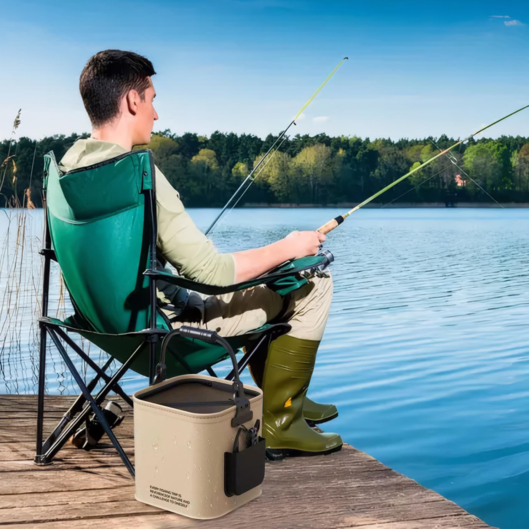 Jorzer side pockets organize ropes, lures, and small accessories