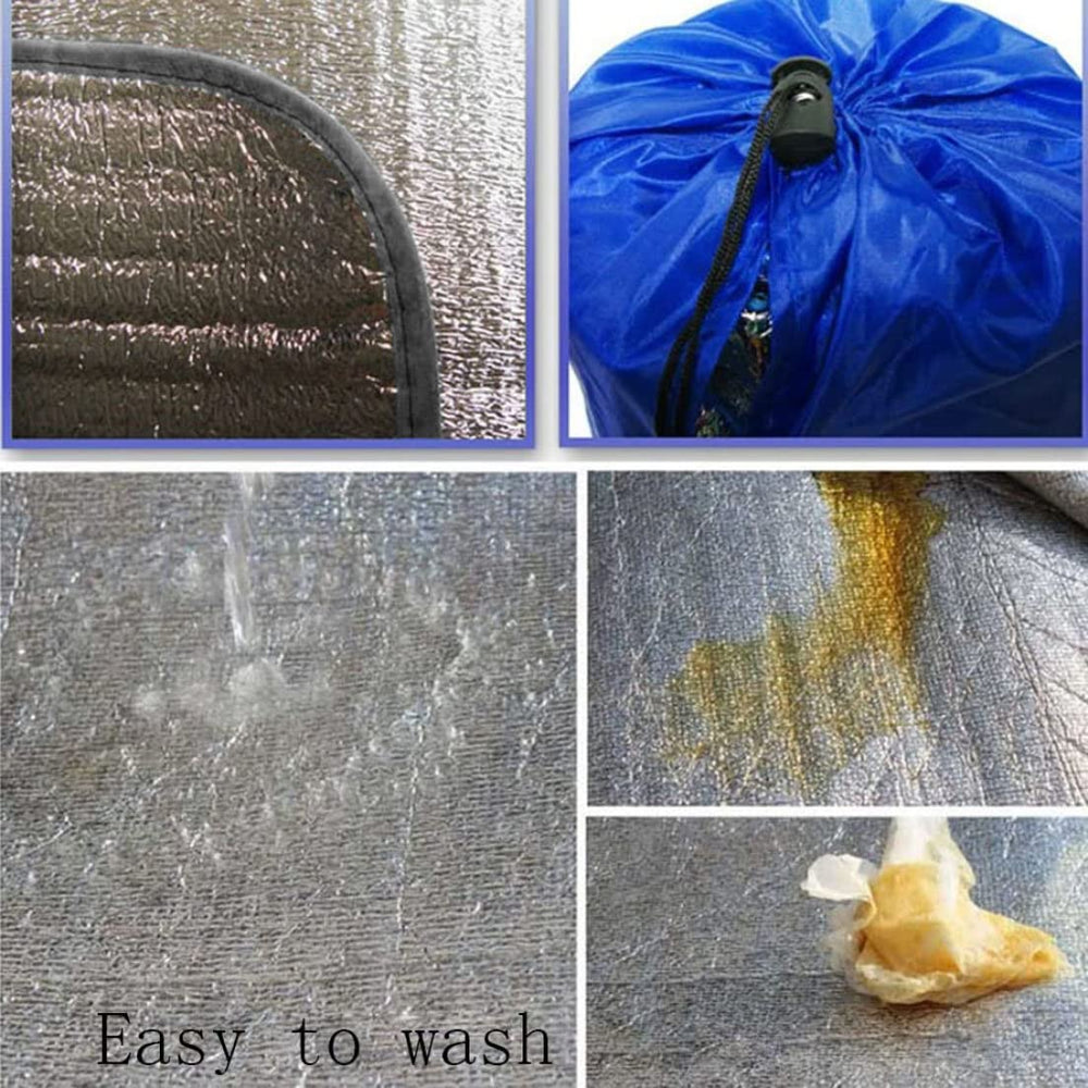 Jorzer ground mat double-sided foil protects against moisture.