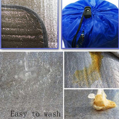 Jorzer ground mat double-sided foil protects against moisture.