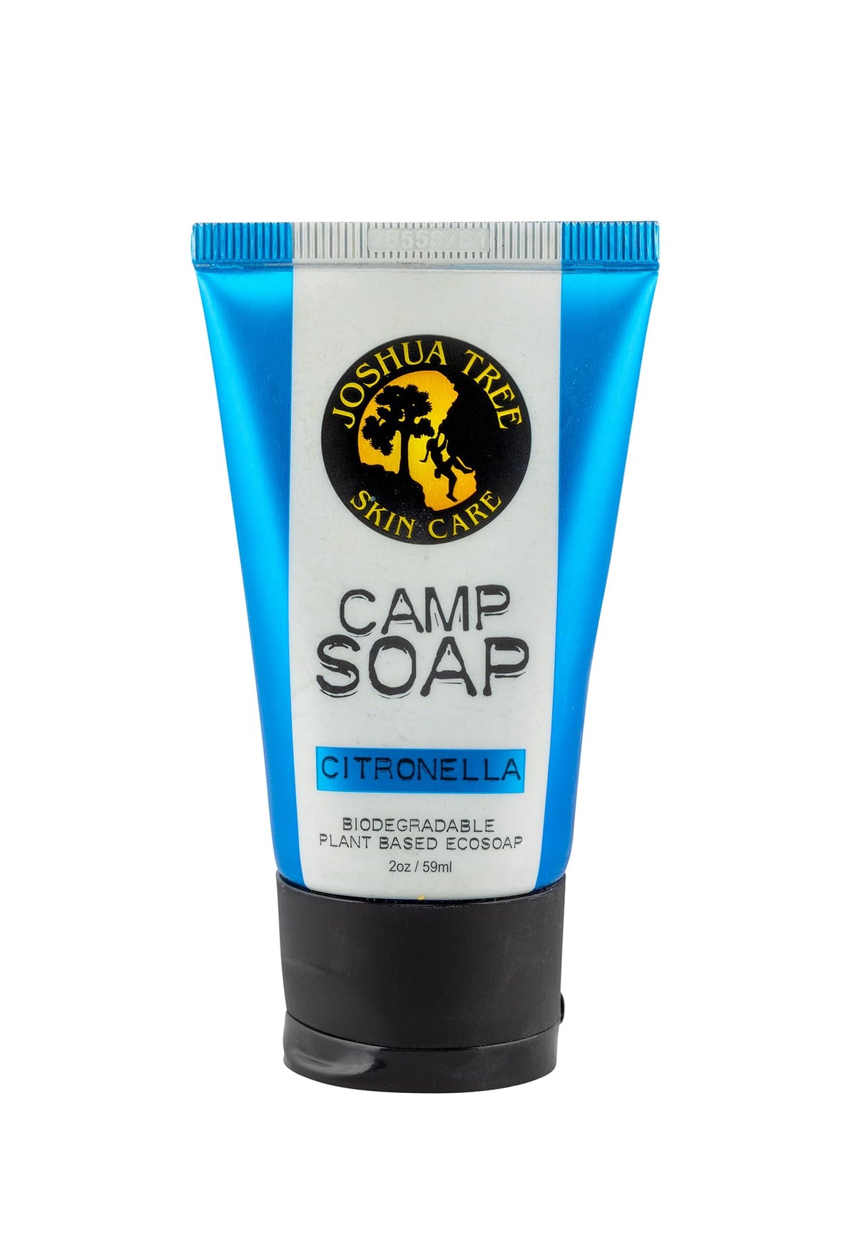 Joshua Tree biodegradable citronella camp soap bottle ideal for outdoor cleaning and bug deterrence
