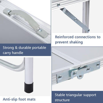 JOUYEK height-adjustable legs demonstrate versatile setup at three heights for comfortable use