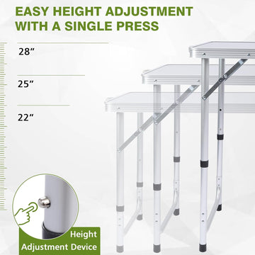 JOUYEK camping table triangular structure enhances stability.
