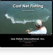 Joy Fish cast net in use demonstrates strong braided lines and swivel for smooth casting