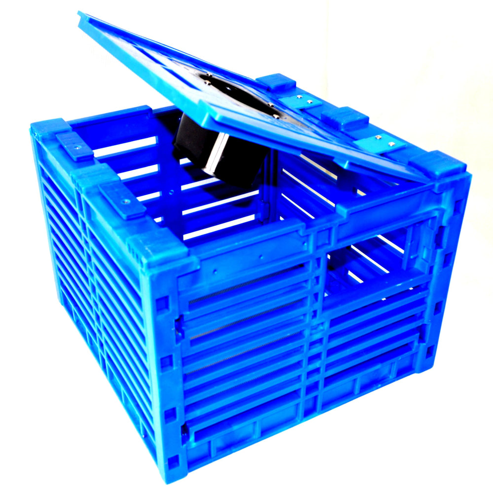 Joy Fish stone crab trap in unassembled form for quick, easy setup.