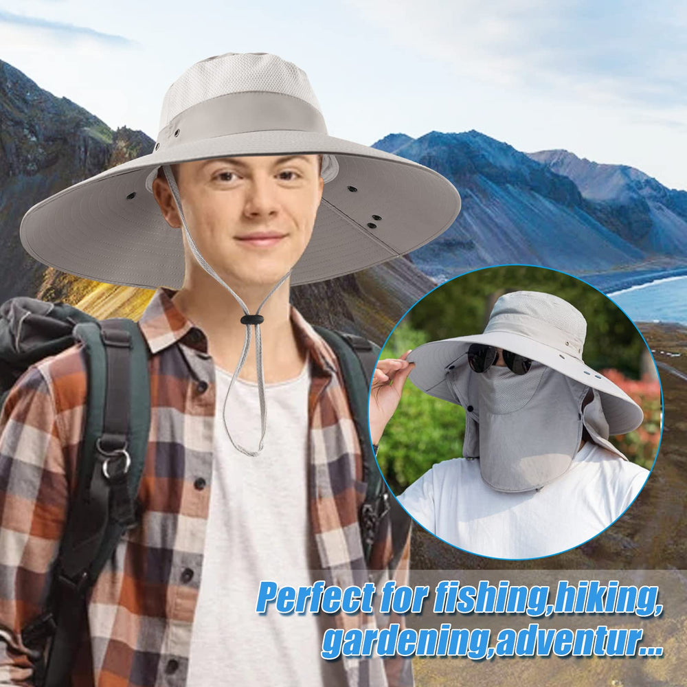 Outdoor usage: fishing, hiking, gardening, beach with Joyblossom hat