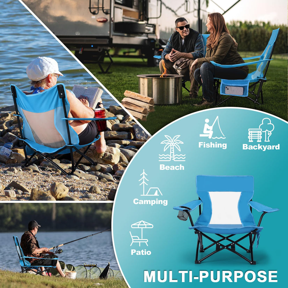 Joyfair beach camping chair carry bag blue convenient storage and transport
