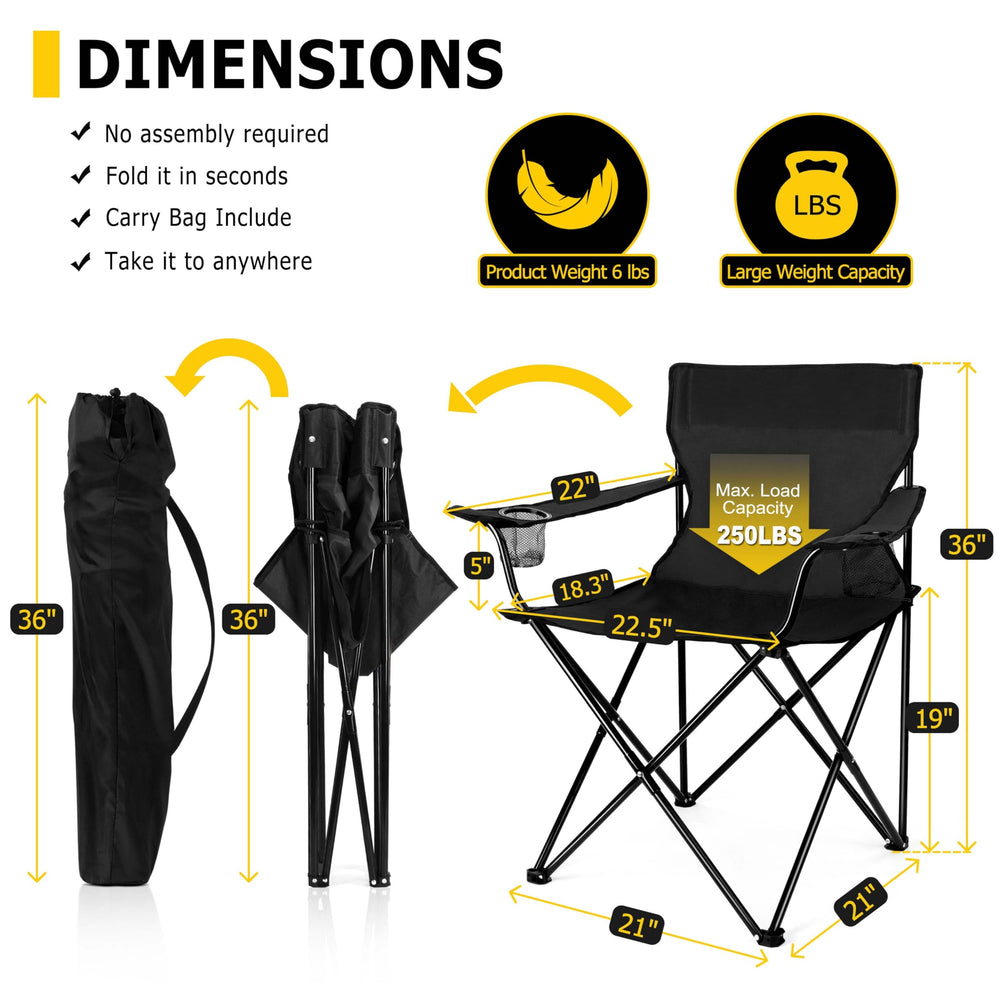 Joyfair portable camping chair on a fishing trip offering sturdy support.