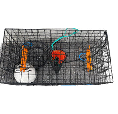 Includes crab and lobster gauge to measure legal crab sizes