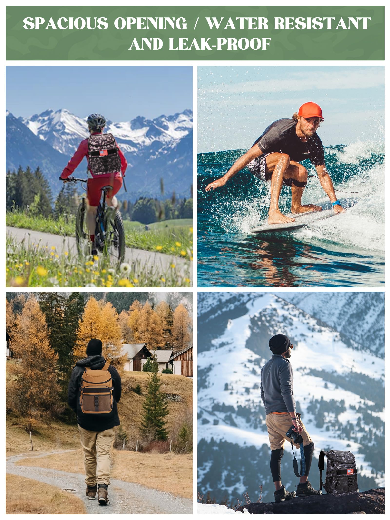 JOYHILL backpack cooler ready for beach or picnic outings with versatile compartments
