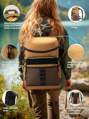JOYHILL Backpack Cooler two-compartment design for organized lunches
