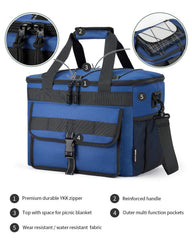 JOYHILL Soft Cooler Bag Grey Camo durable stitching for long outdoor use