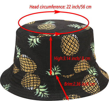 Care and materials tag for Joylife fruit print bucket hat