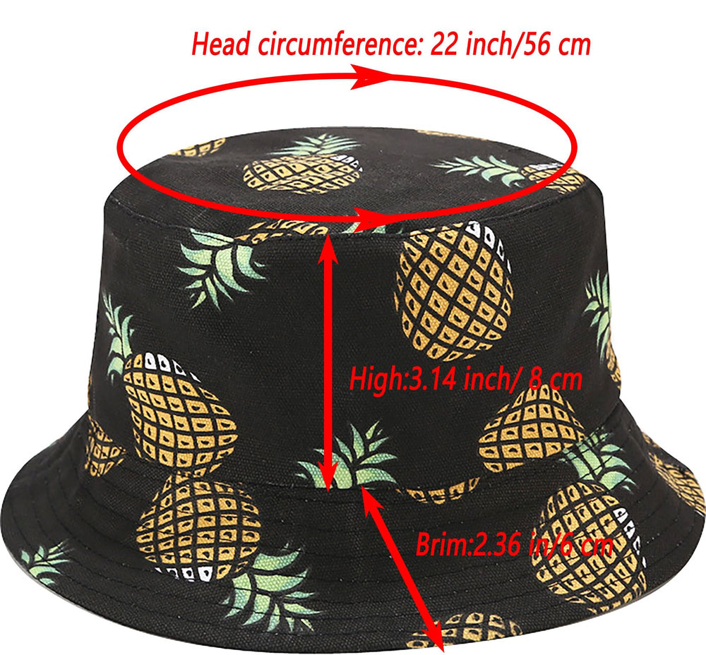 Care and materials tag for Joylife fruit print bucket hat