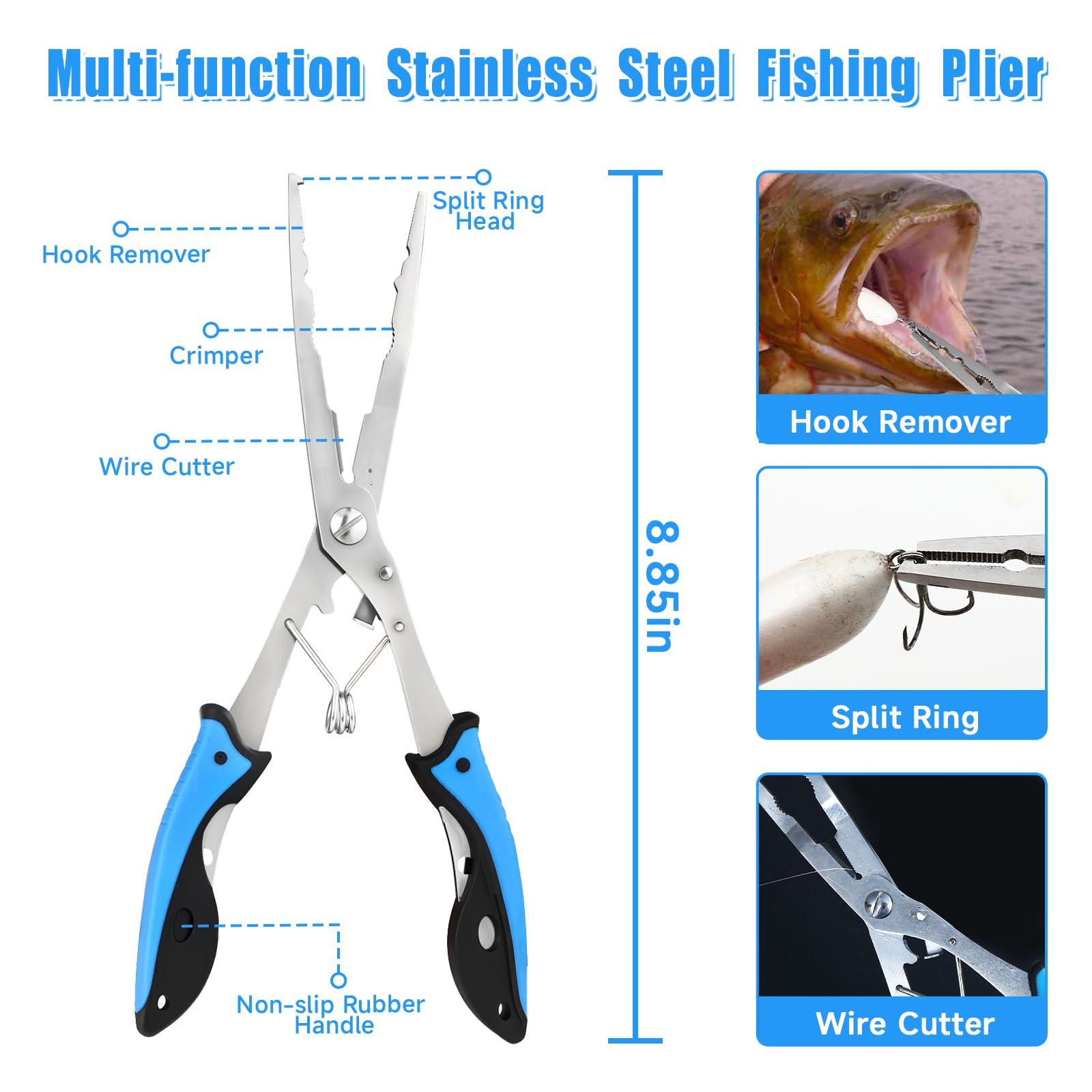 JOYOUSLIFE fillet knife with sheath performing precise scale removal and clean cuts