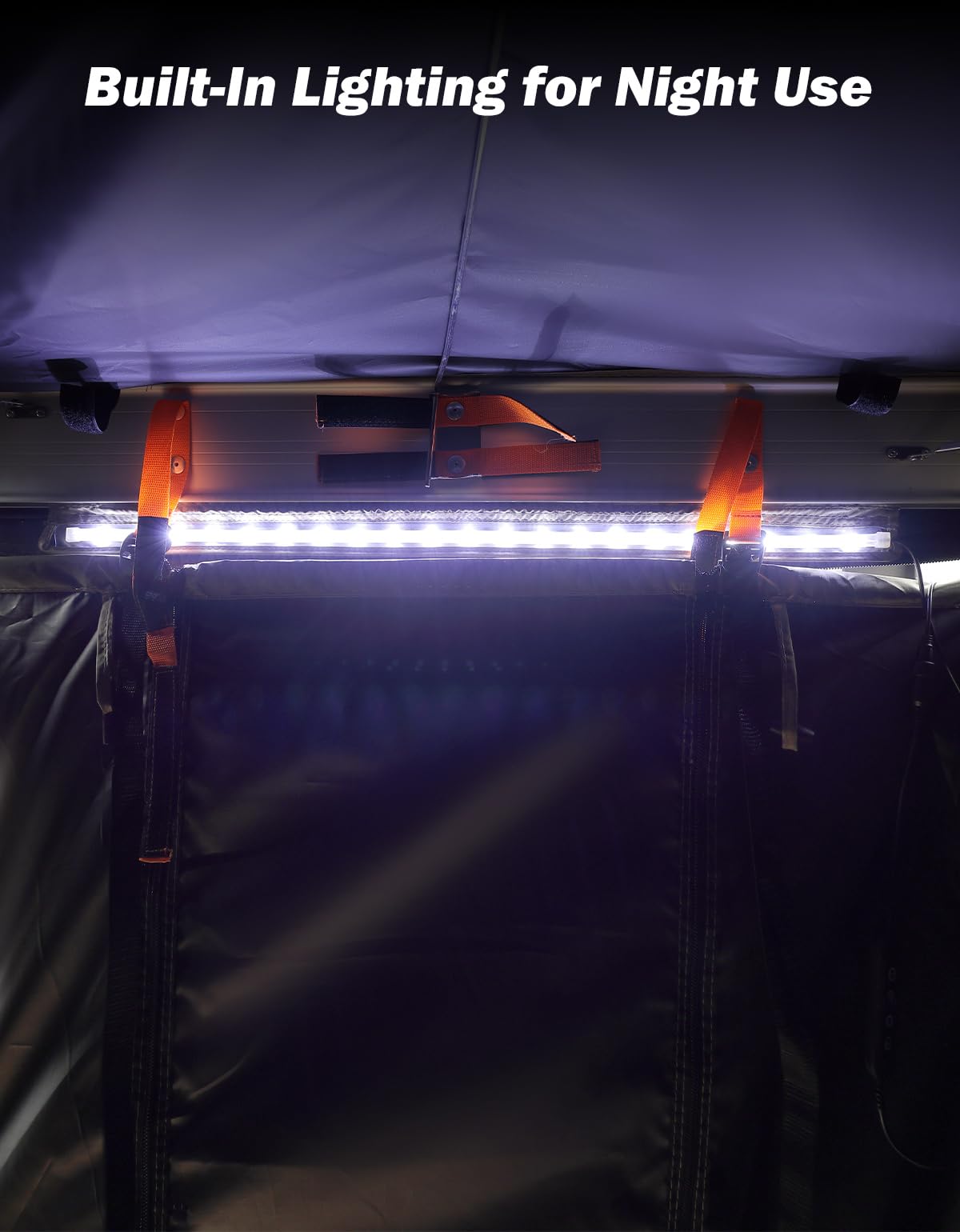 JOYTUTUS built-in light emphasizes night use for showers or changing in low light.
