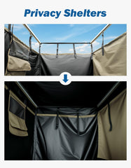 JOYTUTUS privacy enclosure demonstrates full enclosure for discreet outdoor bathing and changing.