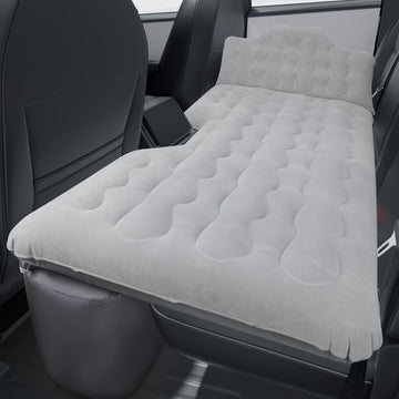 JOYTUTUS back seat mattress with built-in pump inflates quickly for Cybertruck trips.