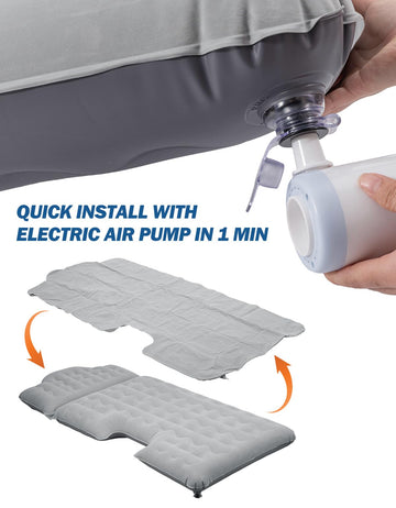JOYTUTUS back seat mattress folds compactly for easy storage in a trunk.