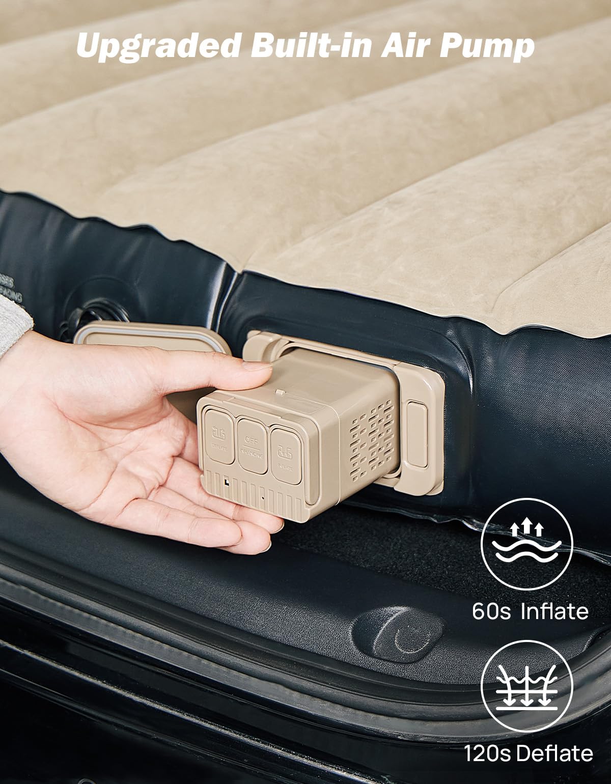 Joytutus Model Y air mattress arrives packaged and ready for adventures.