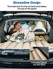 Joytutus Model Y air mattress with soft bed sheets boosts comfort.